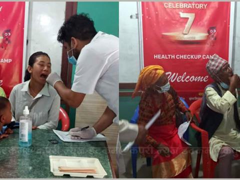 निःशुल्क दन्त परीक्षण शिविर सँगै धरान जेसिस सप्ताह प्रारम्भ