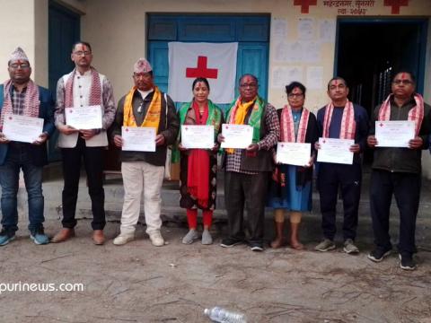 नेपाल रेडक्रस सोसाइटी महेन्द्रनगरको सभापतिमा कालुराम