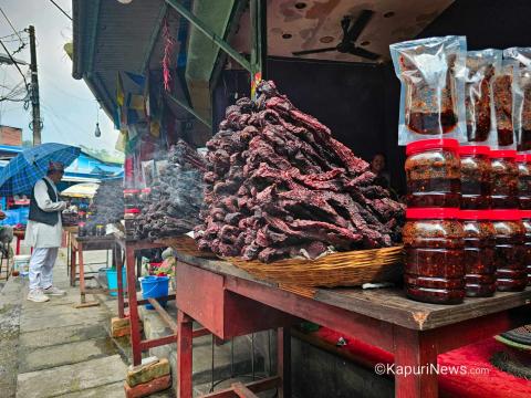धरानमा राँगाको सुकुटीको भाउ बढेसँगै व्यवसायमा गिरावट
