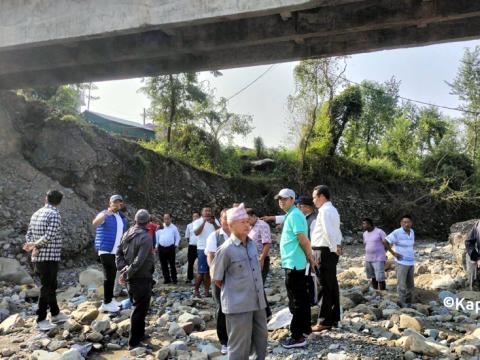 वर्षाको बाढी नियन्त्रणमा सङ्घीय सरकारको ५ करोड बजेटमा काम सुरु गर्न अनुगमन टोली