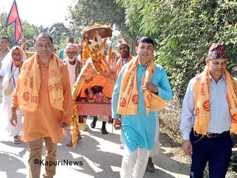 बृहत्तर वराहक्षेत्र परिक्रमा चक्रघट्टी आइपुग्यो, बुधवार समापन हुने 