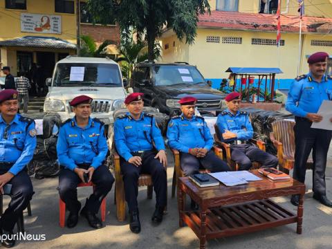 न्यायिक मन्त्रालय र अख्तियारको नम्बरसँग मिल्ने गाडी भगाउन खोज्दा ४ राउण्ड फायर गरियो