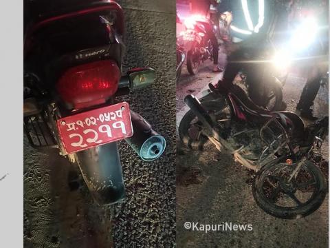 झापाको दमकमा सवारी दुर्घटना, एक जनाको मृत्यु