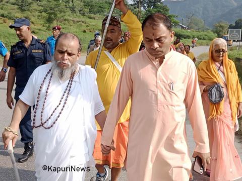 चतराधामबाट जगद्गुरु बालसन्तद्वारा १५ दिने बृहत्तर वराहक्षेत्र पदयात्रा सुरु