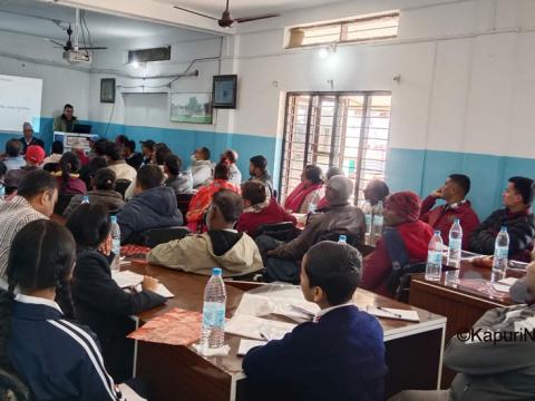 वराहक्षेत्र र भोक्राह नर्सिङका शिक्षक,विद्यार्थी र पदाधिकारीलाई विपद् जोखिम न्यूनीकरण तालिम वराहक्षेत्र र भोक्राह नर्सिङका शिक्षक,विद्यार्थी र पदाधिकारीलाई विपद् जोखिम न्यूनीकरण तालिम