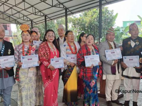सिक्किममा अन्तर्राष्ट्रिय प्रतियोगिता जितेका कलाकारहरू लिम्बु सांस्कृतिक परिषदव्दारा सम्मानित
