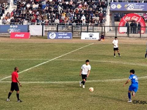 रोयल थिम्पु भुटानलाई २–० ले हराउँदै झापा ११ झापा क्वाटर फाइनल प्रवेश