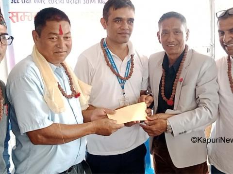 वराहक्षेत्रमा वडा नं. ३ द्वारा एसइई तथा नगर स्तरीय परीक्षामा उत्कृष्ट विद्यार्थी सम्मान