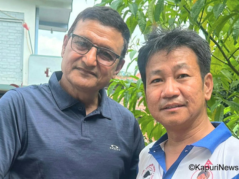मेयरको उम्मेदवार बन्नेगरि हर्क साम्पाङको पार्टीमा प्रवेश गरे रामप्रसाद