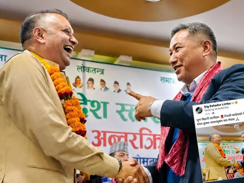 काँग्रेस मोरङ सभापति लिम्बुको साथ गगन थापालाई 