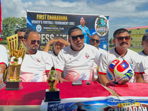 झापाको गौरादहमा पहिलोपटक महिला फुटबल प्रतियोगिता हुँदै झापाको गौरादहमा पहिलोपटक महिला फुटबल प्रतियोगिता हुँदै