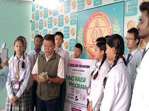 प्रधानमन्त्री उद्धार कोषमा हिविस्कस स्कुलका विद्यार्थीको खाजा खर्च सहित ७० हजार ६९०